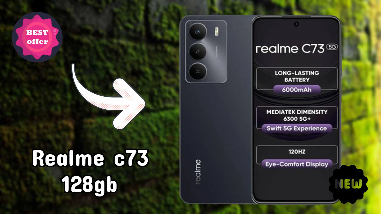 Realme C73 128GB Battery Life: 6000 MAh Charging Speed